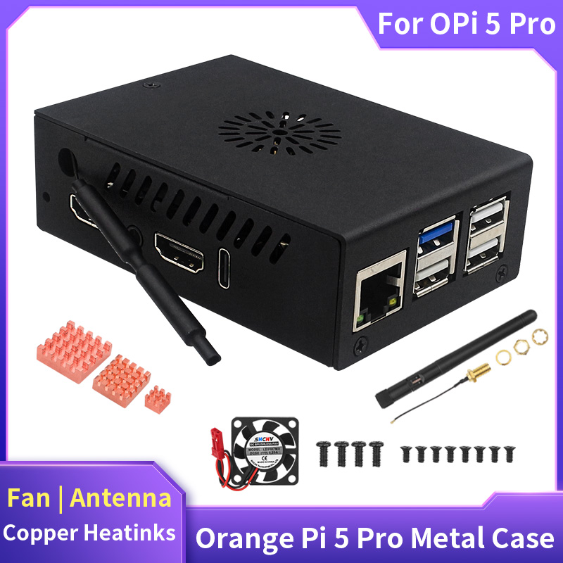 Pi Power Supply - علبة برتقالية Pi 5 Pro ،