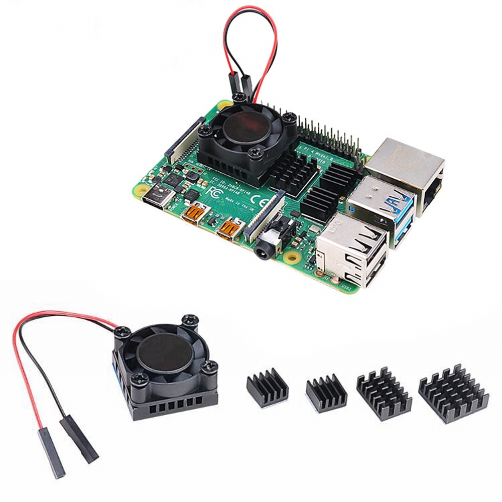 Pi 4 Case - حوض حراري للتوت بي موديل 4