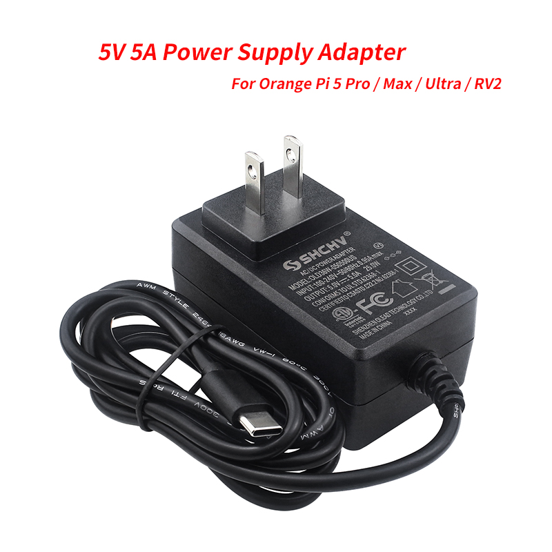 Pi Power Supply - 5 فولت 5A محول التيار الكهربائي