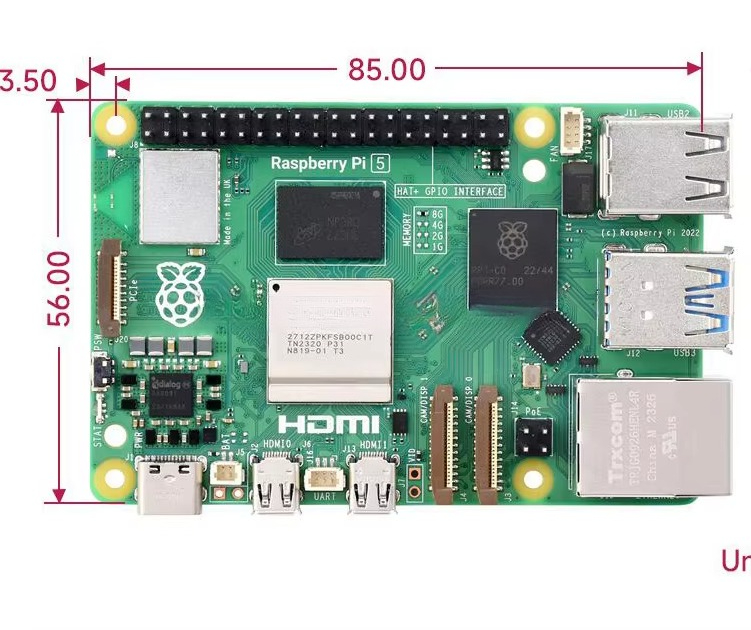 Raspberry Pi 5 - تتميز Raspberry Pi 5 بمعالج Broadcom