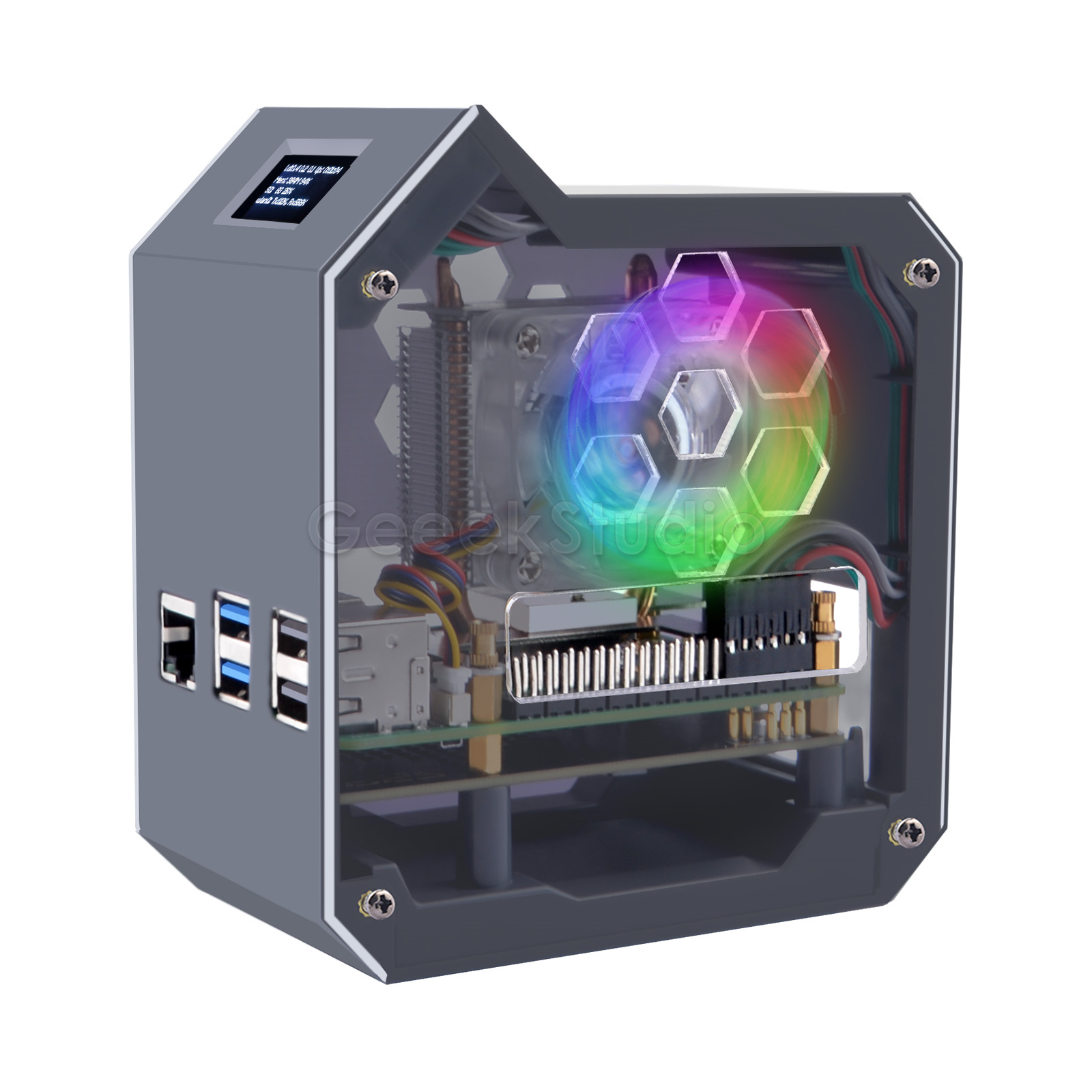Pi 5 Case - طقم NAS NVMe صغير N07 ،