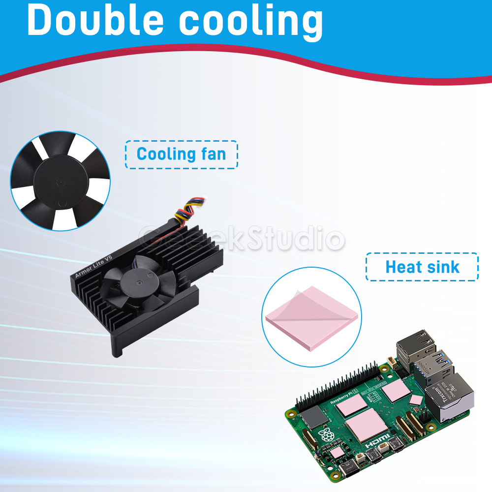 درع لايت V5 نك سبائك الألومنيو - مراجعة Pi Cooler وسعره