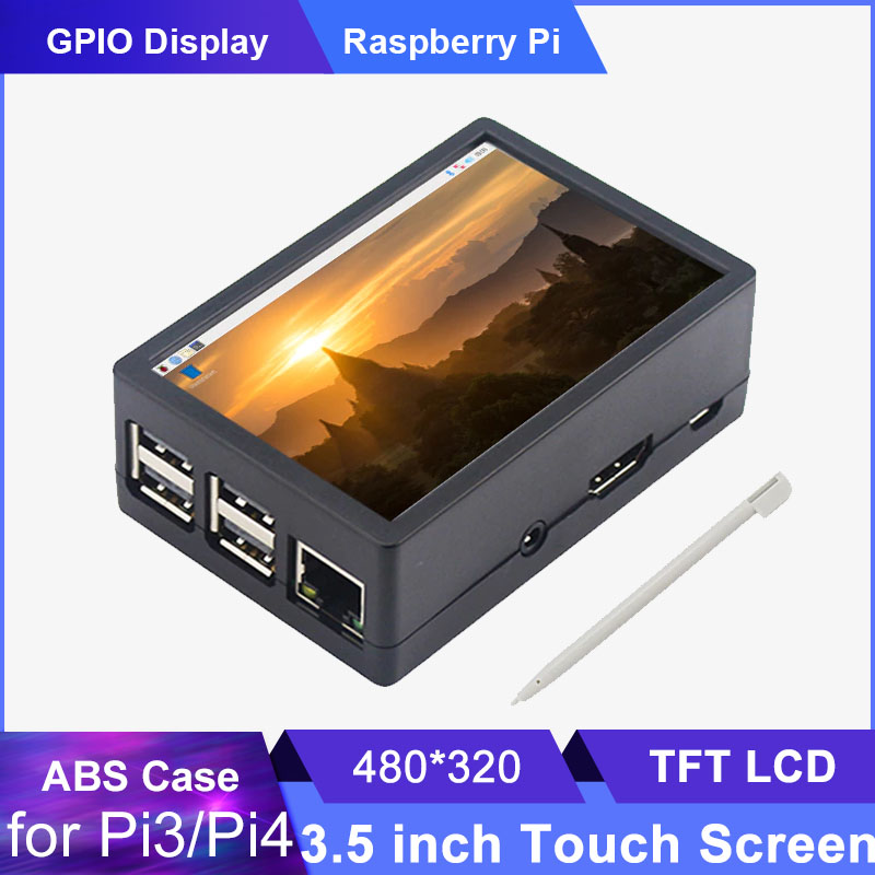 شاشة 3.5 بوصة Raspberry Pi 3B/ - مراجعة Pi 4 Case وسعره
