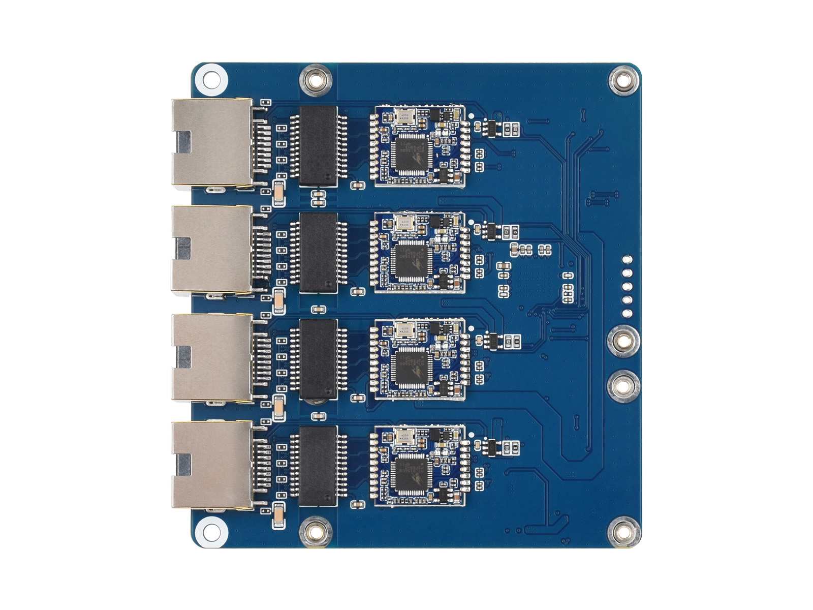Waveshare PCIe TO 4-Ch Gigabit - مراجعة Raspberry Pi 5 وسعره