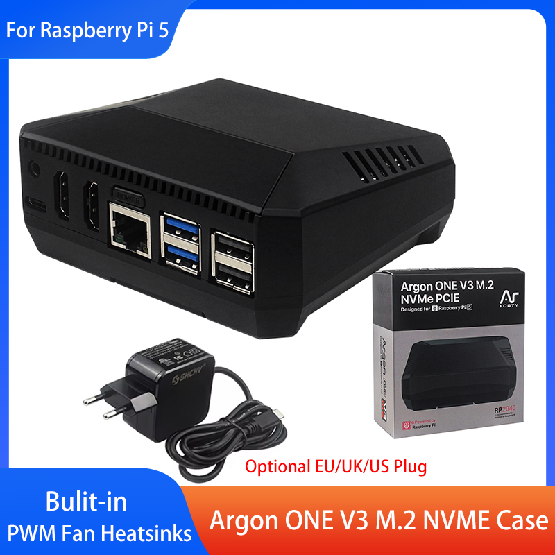 علبة أرجون ون V3 M.2 NVME من ا - مراجعة Pi 5 Case وسعره