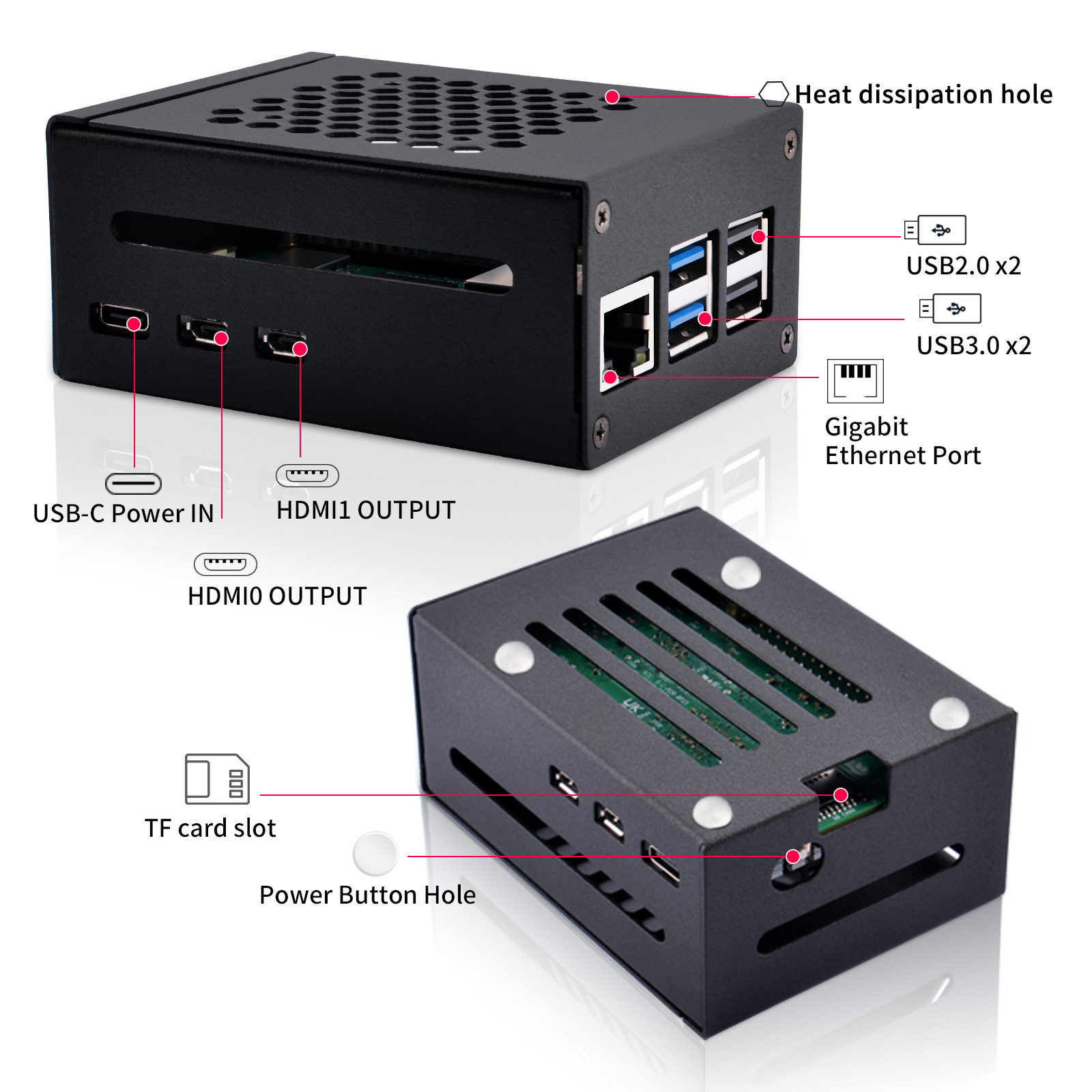 حافظة معدنية 52Pi Raspberry Pi - مراجعة Pi 5 Case وسعره